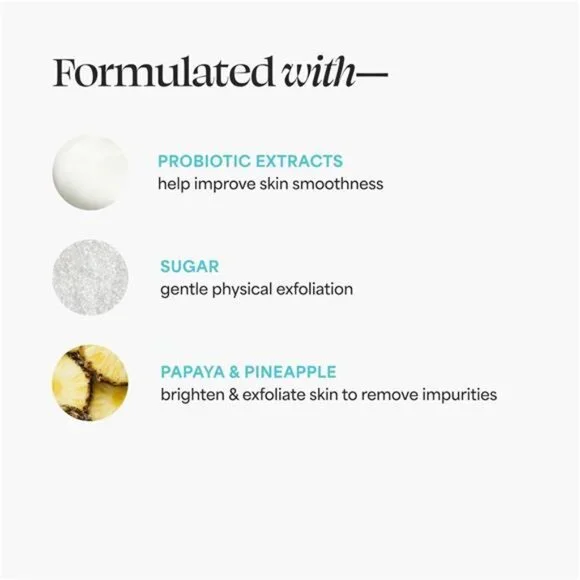 TULA Skin Care So Polished Exfoliating Sugar Scrub - Face Scrub, Gently